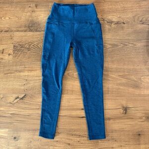 Beyond Yoga High-Waisted Blue Leggings with Pockets